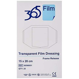 365 Healthcare 365 Transparent Film Dressing 15 x 20 cm - Pack of 25 (Ref 36590051)