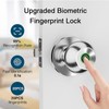 Fingerprint Smart Lock with Bluetooth Keyless Entry - Color: Silver,