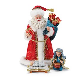 Department 56 Possible Dreams Santa Christmas Traditions Come They Told Me Figurine Set, 10.5 Inch, Multicolor