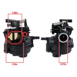 285318 Carburetor for Craftsman M220 Lawn Mower, Carb for 09P602 09P702 08P500 550EX 725EXI 140cc Engines #799584 590548, with Air filter and Cover
