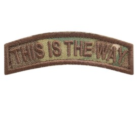 LEGEEON Multicam This is The Way Shoulder Tab OCP Army Morale Tactical Fastener Patch