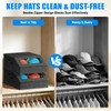 hat organizer,Stackable Hat Storage for Baseball Caps