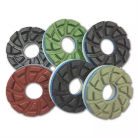 ADT 5" Flat Shine Machine Polishing Discs Snail Lock - 100 Grit