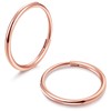 MILACOLATO G23 Titanium Hoop Earrings for Women Men Hypoallergenic Lightweight