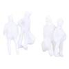 1:300 Scale White Unpainted Model Figure Train Passenger DIY Paint