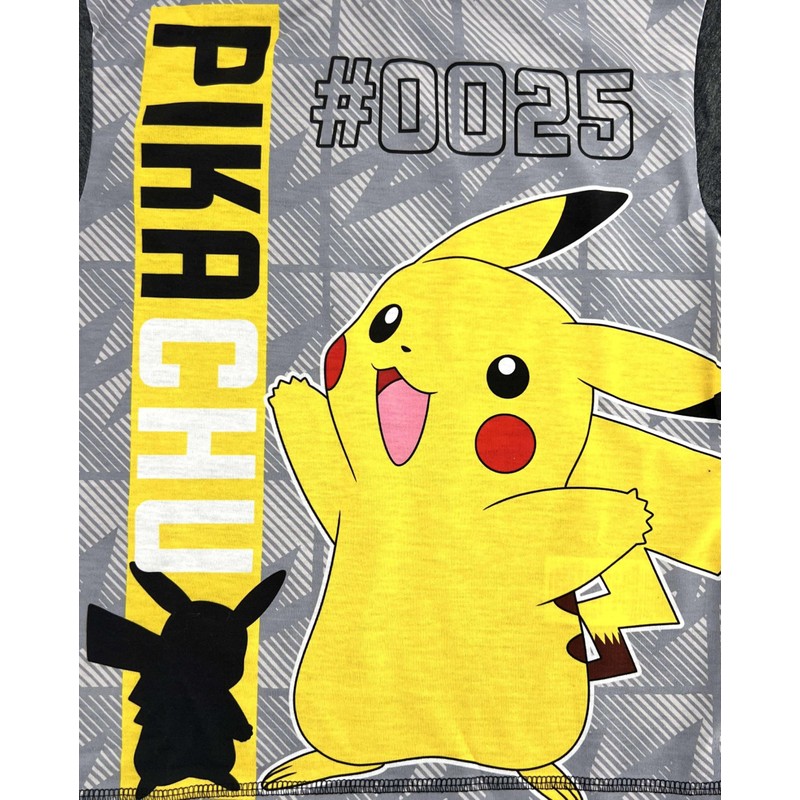 Pokémon Boys Pyjamas Pikachu 11-12 Years, PJ’s Nightwear Grey