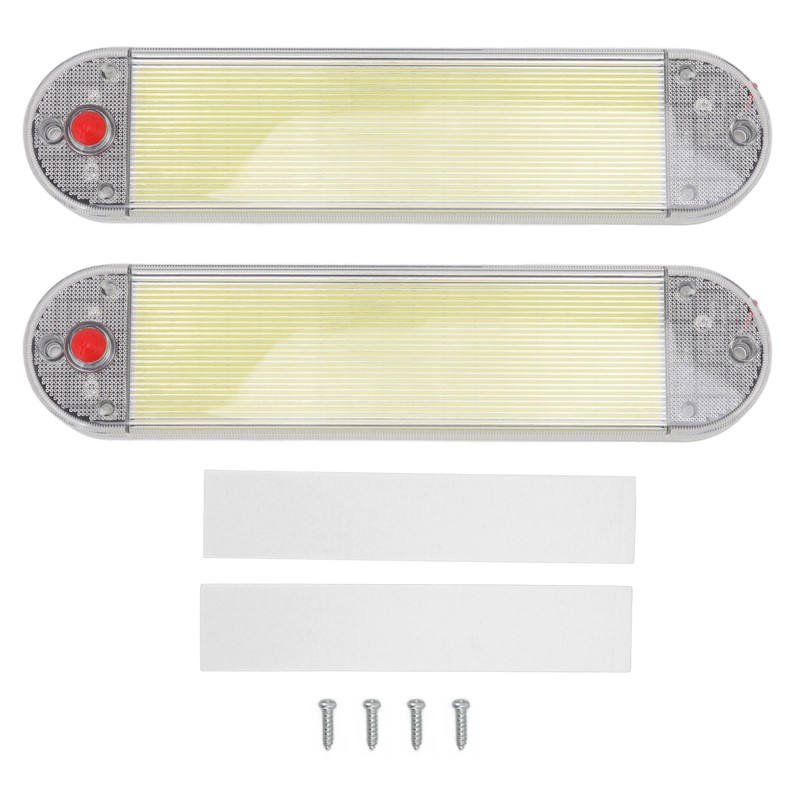 2Pcs Car Interior Roof Reading Light DC 12V‑24V COB with