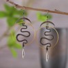 Snake Earrings for Women, 1pcs Silver Gothic Snake Cartilage Non