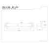 Kingston Brass DR414168 Manhattan 16-Inch Decorative 1-1/4-Inch OD Grab Bar,