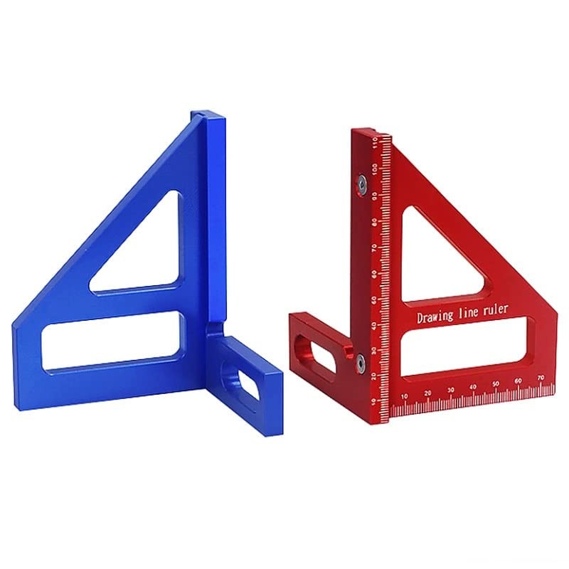 Carpenter Square - Woodworking Square Protractor Aluminum Miter Triangle 3D