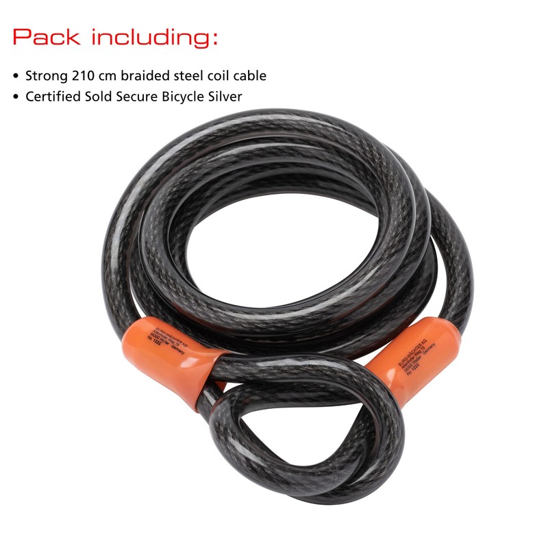 Burg Wachter 122C Double Loop Vinyl Coated Multi-Stranded Braided Steel