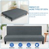 MAXIJIN Waterproof Futon Cover Full Size Washable Armless Sofa Bed