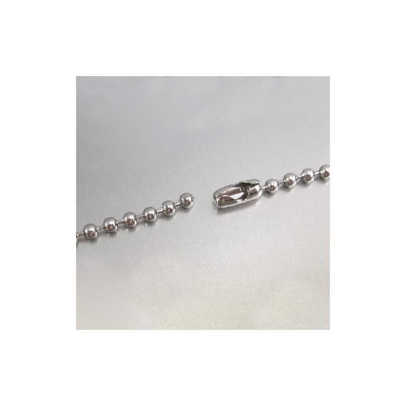 Ball Chain, Stainless Steel, 0.12 inches (3.0 mm), 17.7