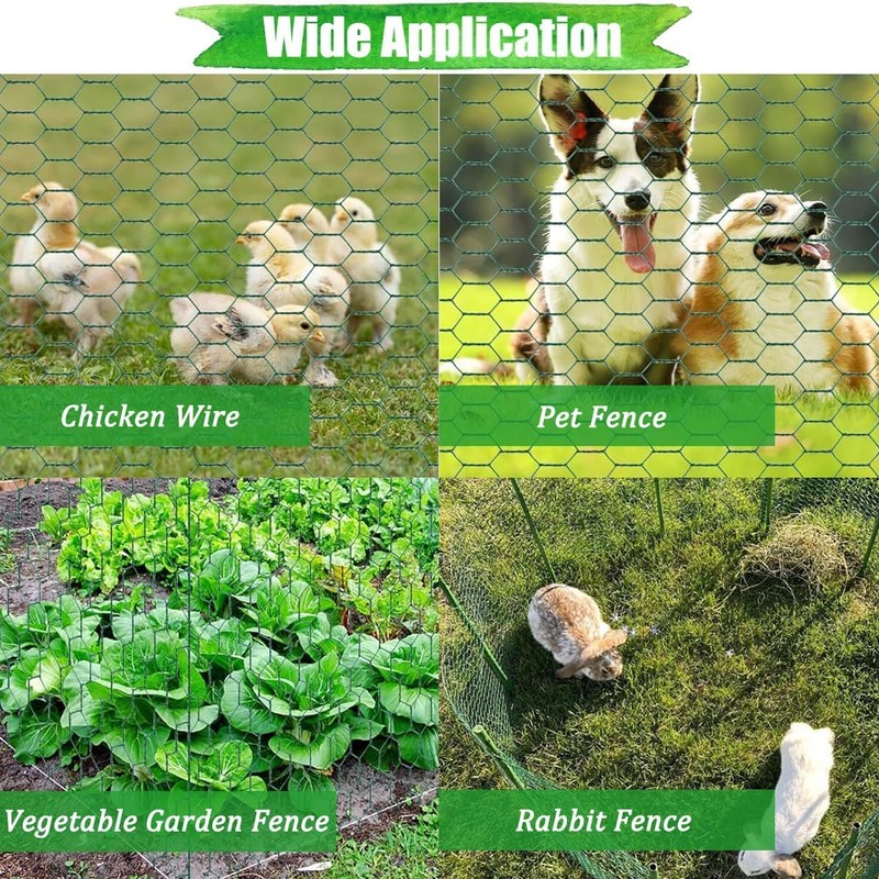 Chicken Wire Mesh Roll, 40cm x 5m Hexagonal Garden Netting
