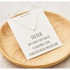 Philip Jones Sterling Silver Sister Quote Star Necklace