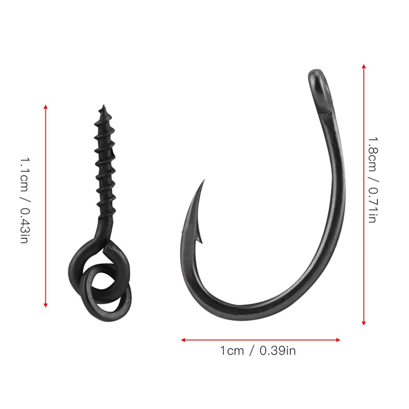 Ronnie Rig Hook Bait Stopper Bait Screws Terminal Tackle Pack