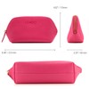 Londo Genuine Leather Makeup Bag Cosmetic Pouch Travel Organizer Toiletry
