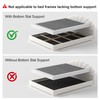Vaciwe 4 Inch Full Box Spring Heavy Duty Metal Box