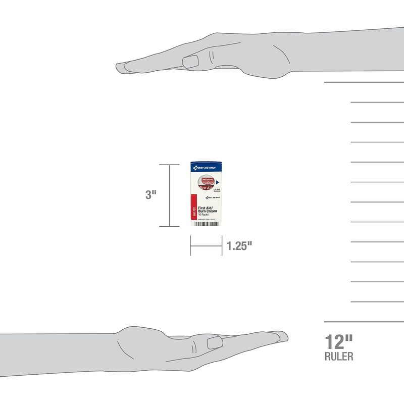 First Aid Only FAE-7011 SmartCompliance Refill Burn Cream Packets, 10