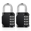 ZHEGE Padlock, Combination Locks, Locks with Combination Code, 4-Digit, Combination