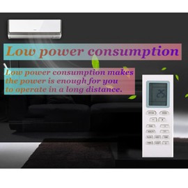 Diyeeni Universal Air Conditioning Remote Control for Gree BOF YB1FA YB1F2 YBOF1 YBOF2 YBOFB Y502K AC Remote White