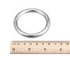 uxcell 316 Stainless Steel Round Ring Welded O-Rings 50mm(1.97") ID