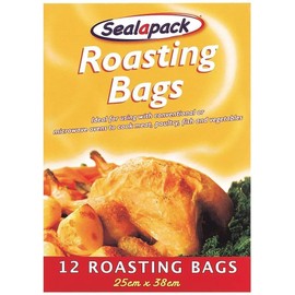 2 x Sealapack Large Roasting Bags12 Pack Basting Oven Bag Meat chicken Veg Roast