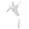 Wall Decor Sculptures, 13" Wall Runners with Hardware Included (White-W)