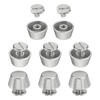 sourcing map 8 Set Rivets Stud Handbag Purse Feet 1/2"