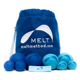 MELT Method Hand & Foot Therapy Ball Kit w/ Sensory FasciaPoint - Therapy Massage Ball Set and Massage Roller for Plantar Fasciitis, Trigger Point, & Myofascial Release - Hand & Foot Roller Massager