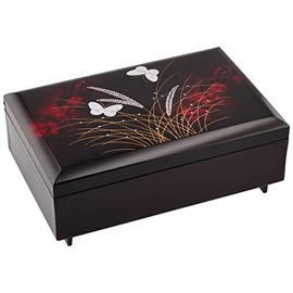 Nakatani Bros Shokai Yamanaka Lacquer Artisan Jewelry Box (Music Box Included) Before Shell Musashino 33-3713