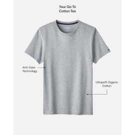 Rhone Element Mens T Shirts, Anti Odor, Ultra-Soft Everyday Mens Shirts, Organic Peruvian Pima Cotton Shirts for Men (White, XX-Large)