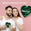1 x Heart Coaster - Name Christian TRex Dinosaur Tyrannosaurus