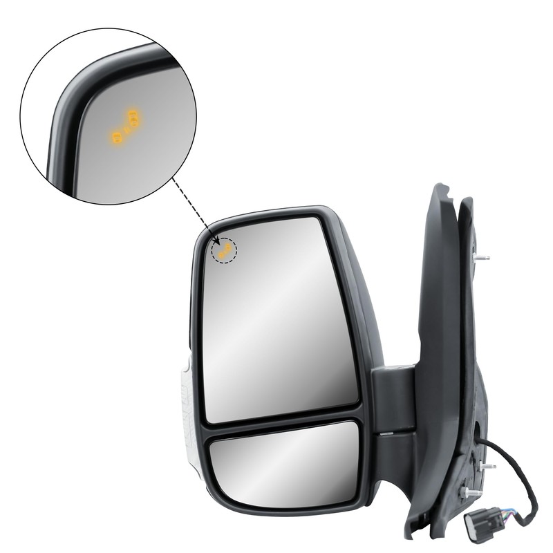 Replacement Driver Left Side Mirror Power Mirror and Heated with