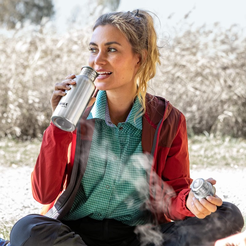 Tatonka Stainless Steel Drinking Bottle 1 Litre - Unbreakable Stainless
