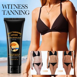 2PC Self Tanning for the Body with Instant 120g, Self-Tanning, Nourishing and Moisturised Bronze, für einen gleichmäßigen Soft-Bräunungs-Effekt, zieht schnell ein und fettet nicht, foundation