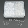 Clear Earrings for Work,300 Pairs Clear Stud Earrings and Earring