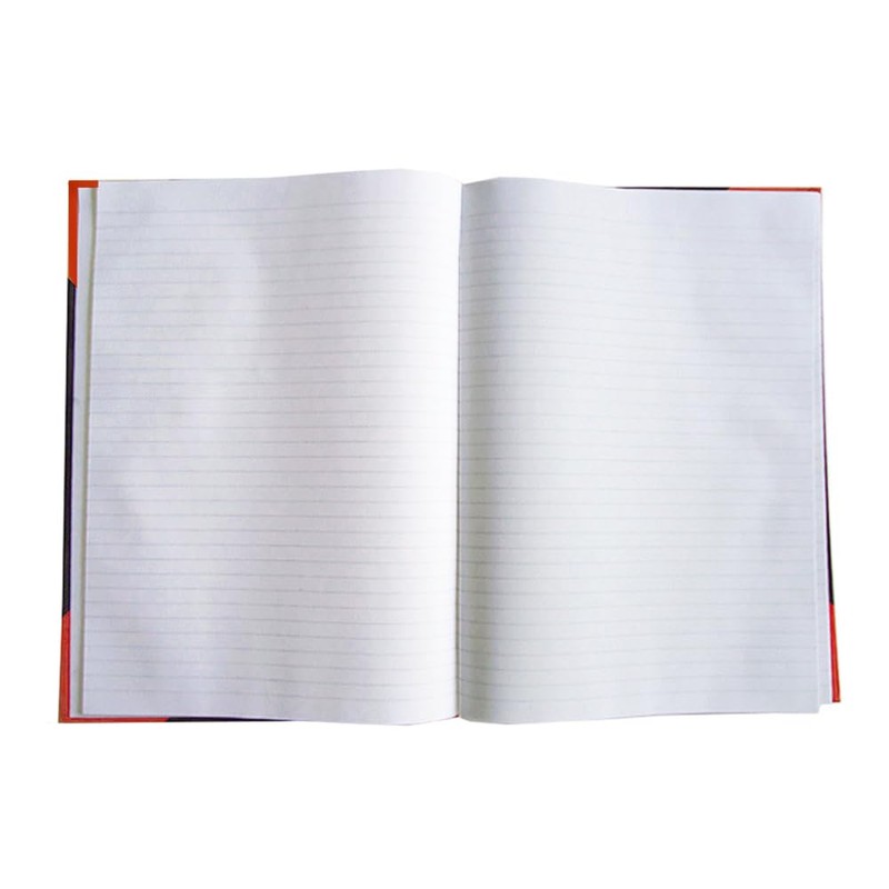 A4 Size Stylish Black & Red Waterproof Notebook, 68 Pages