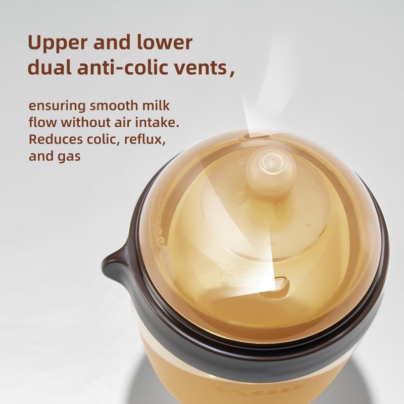 Thyseed Baby Bottle Nipple Infant Silicone Replacement Nipples 0-3 Month