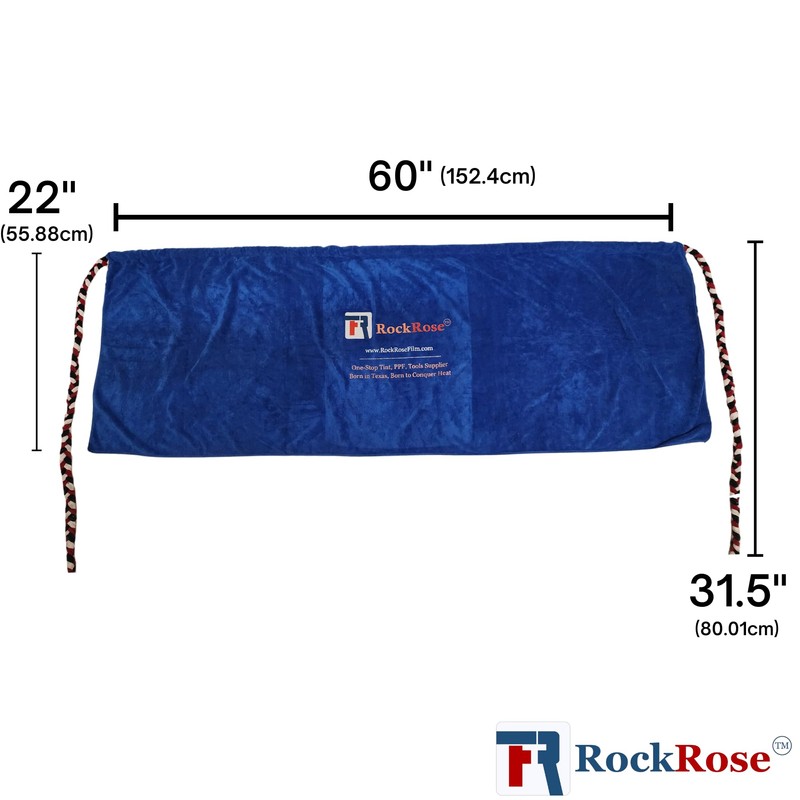 RockRose Windshield Cleaning Car Blue Dashboard Cover Cloth Microfiber Towel