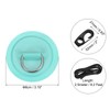 PATIKIL D-Ring Patch, 4 Pcs Stainless Steel D-Ring PVC Patch