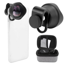 Phone Camera Lens, 65mm Phone Telephoto Portrait Lens External Aspherical Portrait Lens Phone Camera Lens Kit Professional Attachment for Phones/iOS Pad Smartphones
