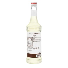 Monin Ginger Syrup 750mL 25.4 Fl Oz Vegan Gluten Free Halal Kosher
