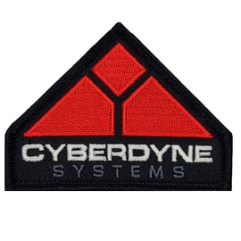 Terminator Cyberdyne Systems Logo Embroidered Patch - 3 X 2.25 Inch Iron On Sew On Backing P507