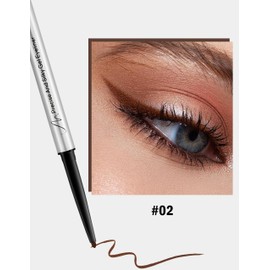 Erinde Braun Gel Eyeliner, Wasserfest und Langanhaltender Kajalstift, Brown Soft & Silky Eye Liner, Hochpigmentiert Augen Make up, Wischfest, Präziser Lidstrich, Vegane, Geeignet für Anfänger #02