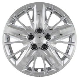 Upgrade Your Auto Set of Four 18" Chrome Hubcap Wheel Covers for Chevy Impala 2014-2019 (Screw-on)