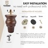 4 Inch Wooden Furniture Legs,Tchosuz Solid Bun Feet with M8