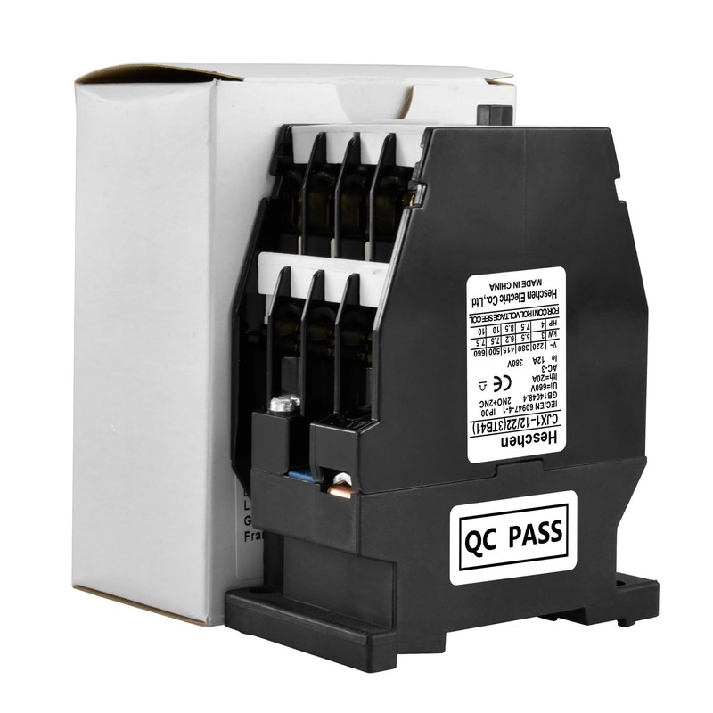 Heschen AC Contactor CJX1-12/22 220V 50/60Hz Coil 3P 3 Pole