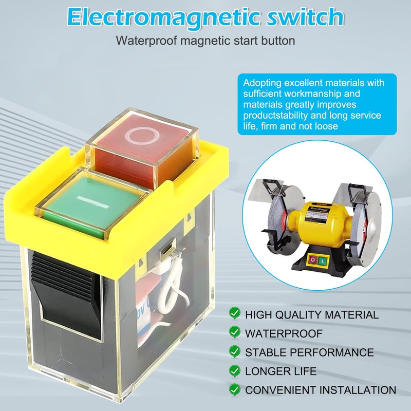 GothicBride Universal Emergency Stop Switch, KJD6 5E4 250V 6A, Safety