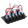Acouto 6 contactos Panel de Interruptores Basculantes 12V 24V Impermeable